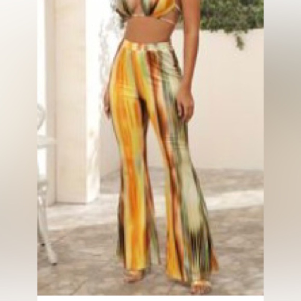 Tie dye washed pants